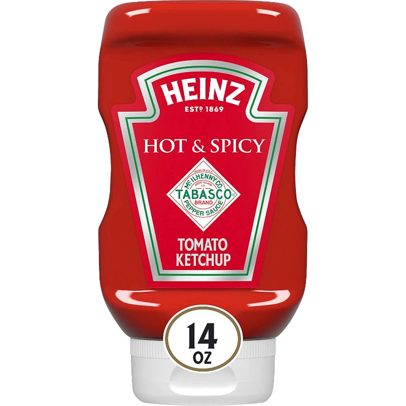 Photo 1 of **expire date:4/9/22**NON REFUNDABLE** Heinz Hot & Spicy Tomato Ketchup Blended with Tabasco Pepper Sauce (6 ct Pack, 14 oz Bottles)
