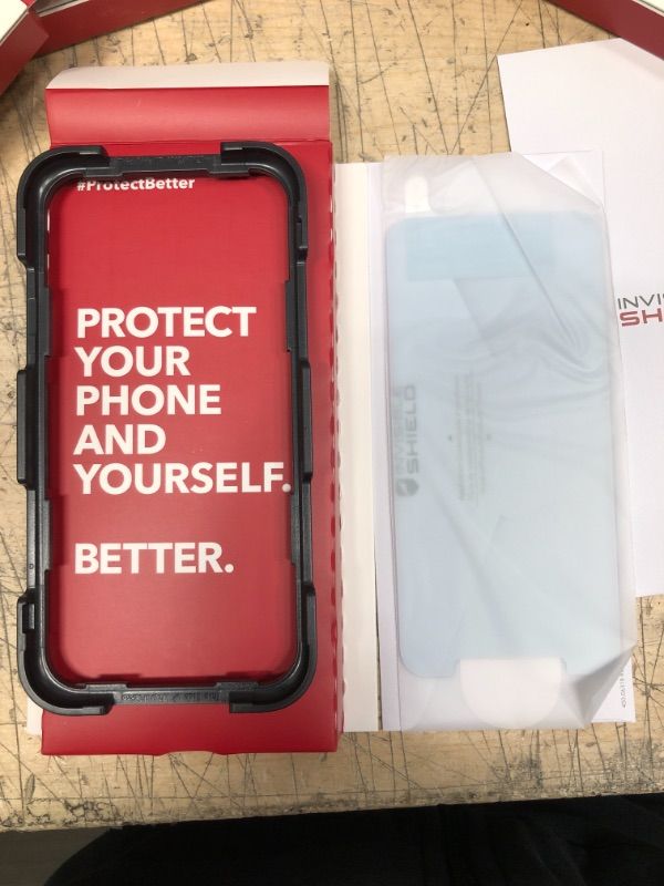 Photo 2 of ZAGG InvisibleShield Glass Elite VisionGuard- for iPhone 12 Pro, iPhone 12, iPhone 11, iPhone XR 