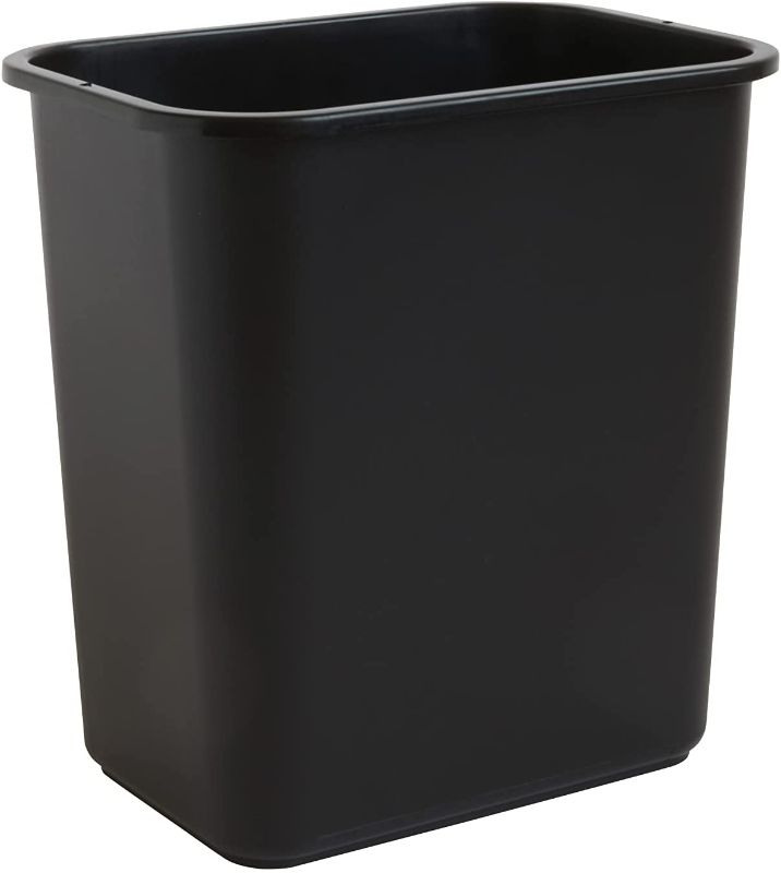 Photo 1 of United Solutions 7 Gallon / 28 Quart Space Saving Trash Wastebasket, Fits Under Desk and Small, Narrow Spaces in Commercial, Kitchen, Home Office, and Dorm,...
