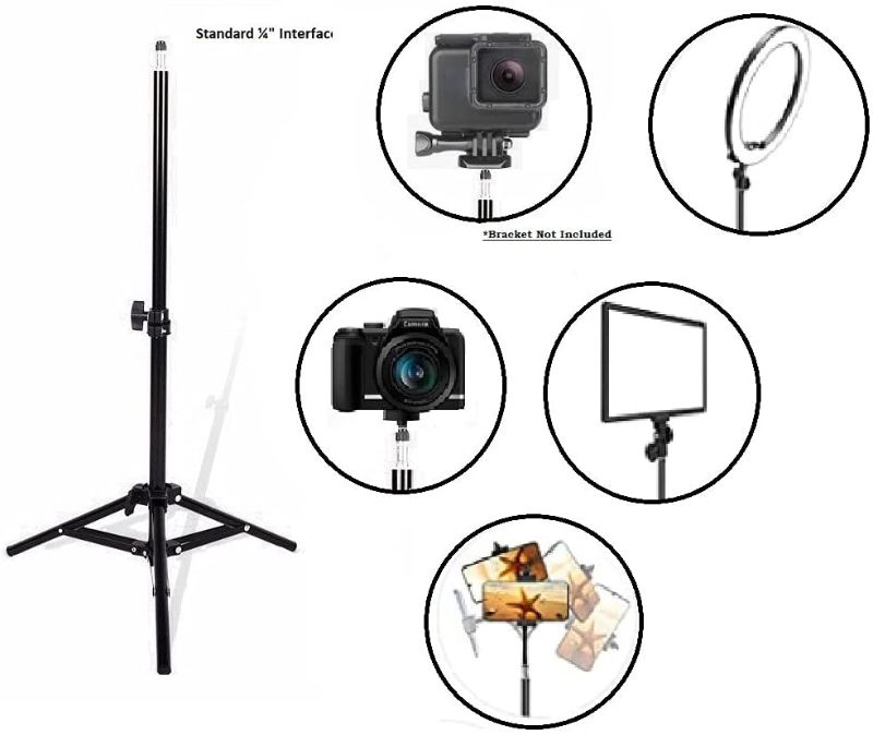 Photo 1 of **MISSING PARTS** LL Gold Diamond 26 to 82 inch Phone Tripod Stand, Selfie Stick Tripod and iPhone Tripod with Remote, Portable, Cell Phone Tripod with Phone Holder and Carrying Bag. Compatible with iPhone/Android
