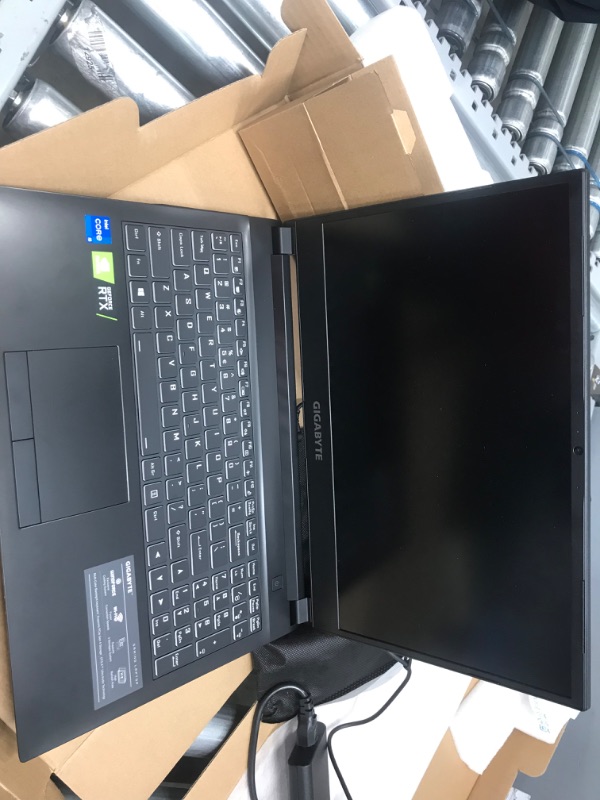 Photo 2 of **TESTED DOESNT POWER ON** GIGABYTE G5 MD - 15.6" FHD IPS Anti-Glare 144Hz, Intel Core i5, NVIDIA GeForce RTX 3050 Ti Laptop GPU 4GB GDDR6, 16GB Memory, 512GB SSD, Win10 Home, Gaming Laptop (G5 MD-51US123SH)
