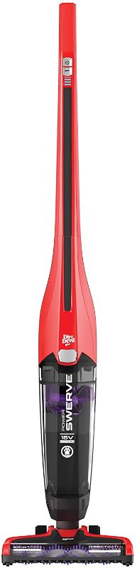 Photo 1 of **Damaged** Dirt Devil Power Swerve Pet, Lightweight Cordless Stick Upright Vacuum Cleaner, For Carpet and Hard Floors, BD22052, Red
