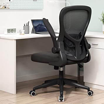 Photo 1 of **incomplete** Hbada Office Chair, Desk Chair, Fixed Armrest, Movable Headrest, Lower Back Pain, Lumbar Support, High Back, Mesh, Approx. 125 Degree Reclining, Footrest, Breathable, 360 Degree Rotation, Seat Lift, Steel Base, Silent PU Casters
