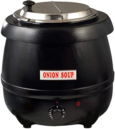 Photo 1 of Electric Soup Warmer, 10.5-Quart,Black (1-Pack)
