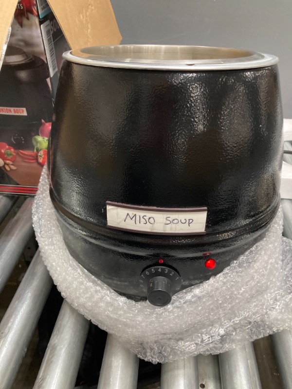 Photo 1 of Electric Soup Warmer, 10.5-Quart,Black (1-Pack)
