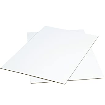 Photo 1 of 20 White Signs 18x24 Inch, Pack of 20 Corrugated cardboard sheet  16'' Tall 20'' Wide, Great for Advertising Any Event, Yard Sell, Open House, Election Signs (20WhiSigns)
