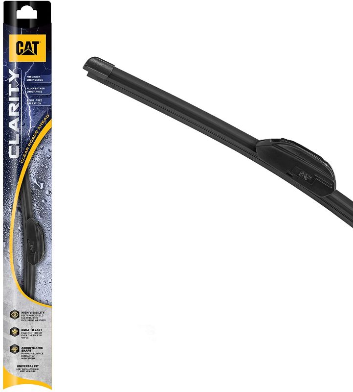 Photo 1 of **TWO DIFFERENT WINDSHIELD WIPERS, REFER TO PHOTO**
Caterpillar Clarity Premium Performance All Season Replacement Windshield Wiper Blades for Car Truck Van SUV (26 Inches (1 Piece))
