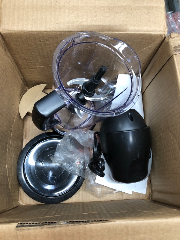 Photo 1 of NON-FUNCTIONAL//MISSING PARTS: Ninja QB1004 Blender/Food Processor with 450-Watt Base, 48oz Pitcher, 16oz Chopper Bowl, and 40oz Processor Bowl for Shakes, Smoothies, and Meal Prep
