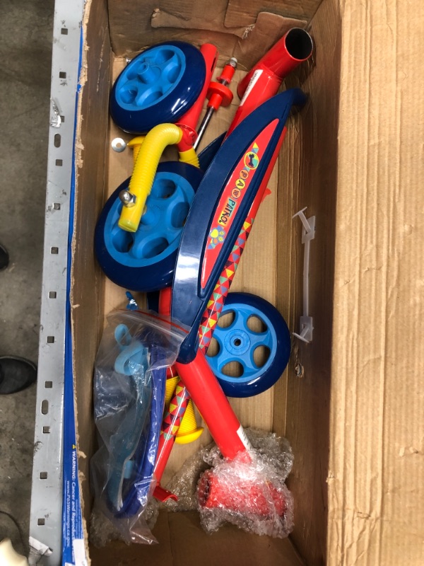 Photo 2 of  PlayWheels Paw Patrol 3-Wheel Scooter,Blue/Red 22.8 x 9.45 x 24.4 inches

