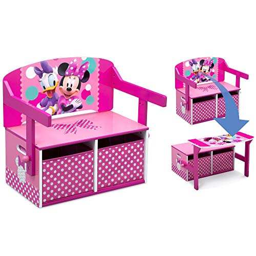 Photo 1 of Delta Children Kids Convertible Activity Bench, Disney Minnie Mouse
