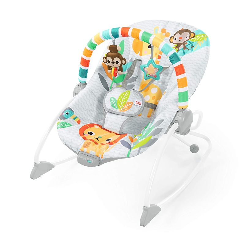 Photo 1 of Safari Blast Infant to Toddler Rocker Seat with Soothing Vibrations Ages Newborn +, Multi
