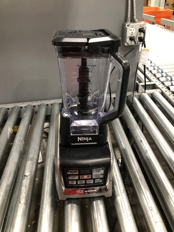 Photo 2 of Ninja BN801 Professional Plus Kitchen System, 1400 WP, 5 Functions for Smoothies, Chopping, Dough & More with Auto IQ, 72-oz.* Blender Pitcher, 64-oz. Processor Bowl, (2) 24-oz. To-Go Cups, Grey
