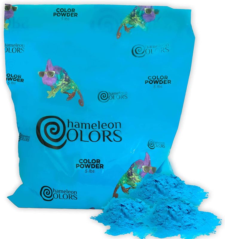 Photo 1 of Chameleon Colors Gender Reveal Powder, Blue Color Powder, 5 Pounds
