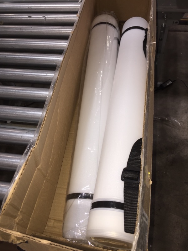 Photo 2 of (2 Pack) White Expandable Poster Tube with Strap 