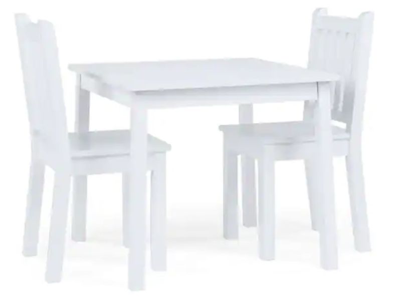 Photo 1 of Daylight 3-Piece Off-White Kids Table and Chair Set
