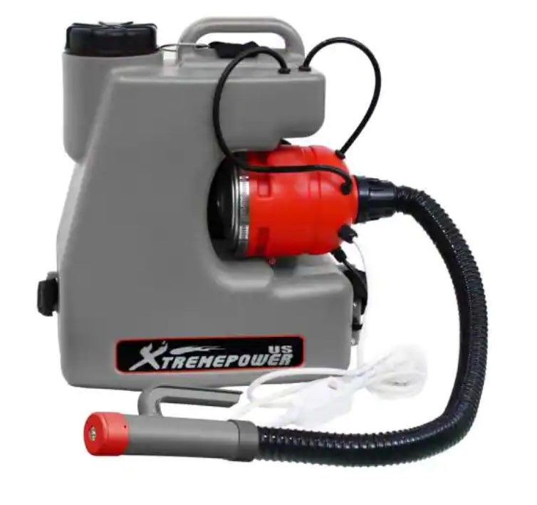 Photo 1 of 110-Volt Electric Backpack Fogger Machine Disinfectant Corded Mist Blower Sprayer Particle 0-50?m/Mm W/ Hose and Nozzle