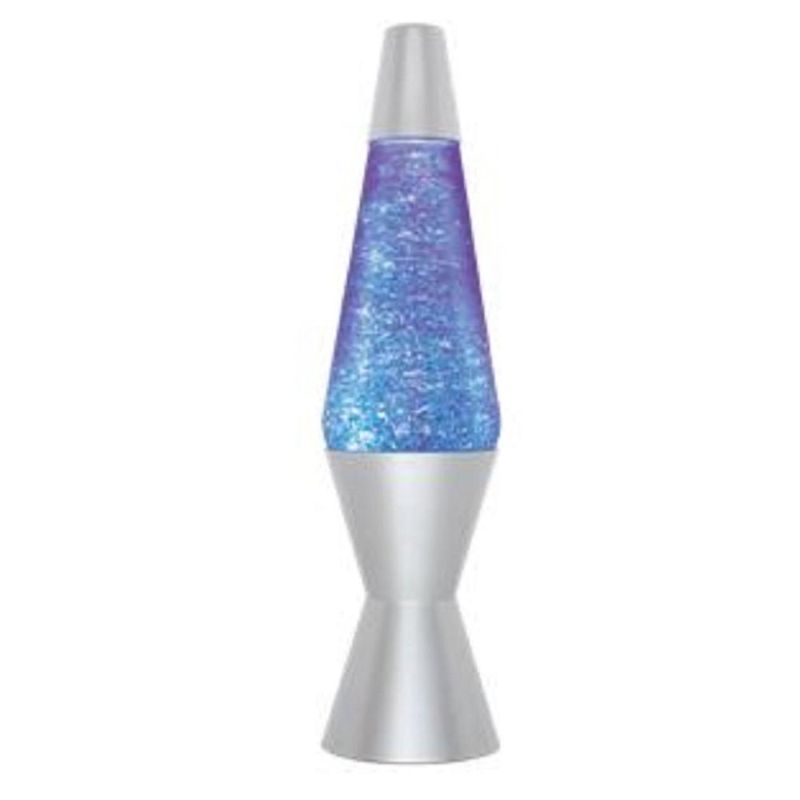 Photo 1 of Lava 14.5 in. Silver Vortex Lamp
