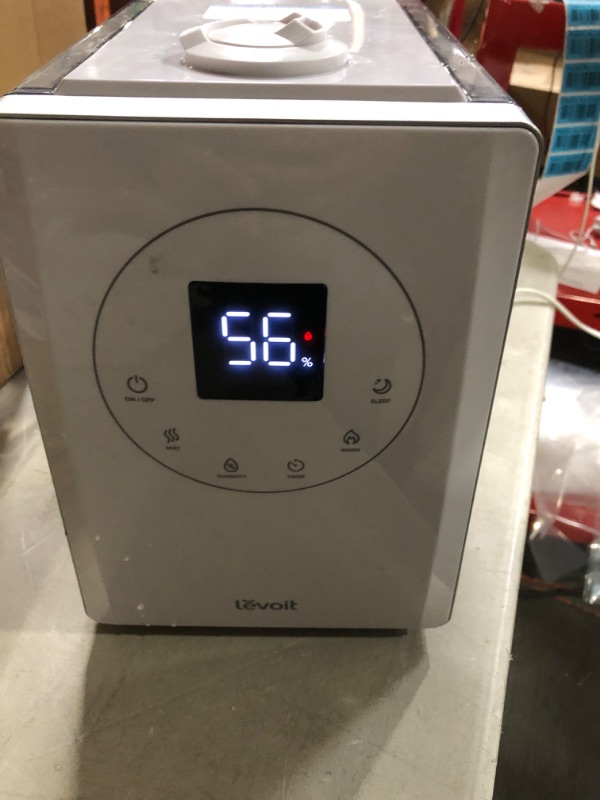 Photo 4 of LEVOIT Humidifiers for Bedroom Large Room Home, 6L Warm and Cool Mist Top Fill Ultrasonic Air Vaporizer, Smart App & Voice Control, Quickly Humidify Whole House up to 753 sq.ft, Sleep Mode, Timer Cream White LV600S