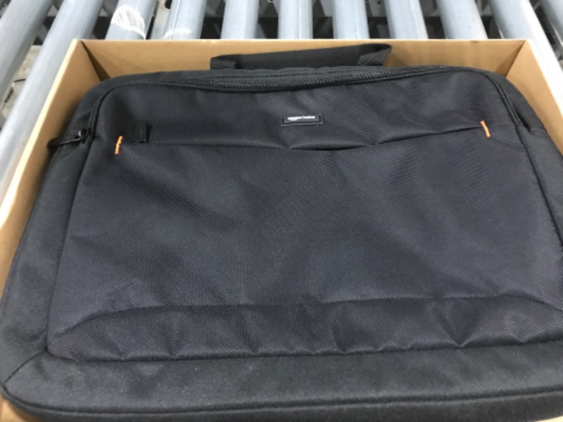 Photo 2 of Amazon Basics 17.3-Inch Laptop Case Bag, Fits Dell, HP, ASUS, Lenovo, MacBook Pro and more, Black 17.3 Inch 1-pack Bag