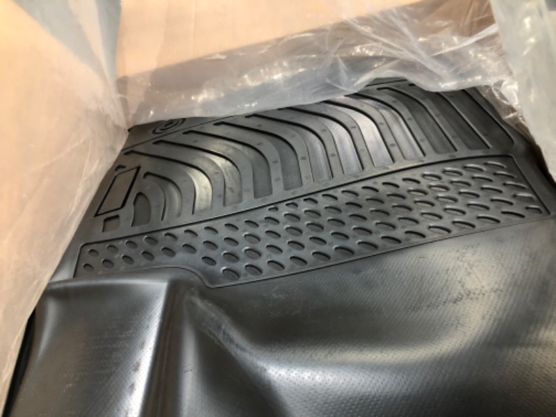 Photo 2 of Auxko All Weather Floor Mats Compatible with Hyundai IONIQ 5 SE Standard Range SE SEL 2022 2023 Not Fit Limited Moveable Console TPE Rubber Liners All Season Guard Odorless Anti-Slip Mats compatible with ioniq 5 unmoveable console