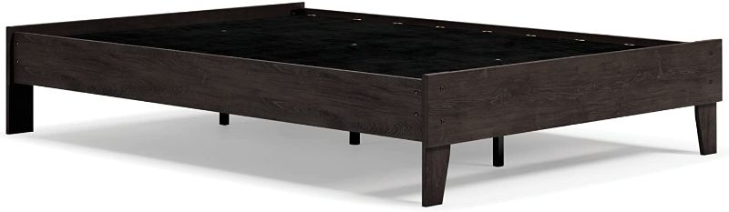 Photo 1 of ***INCOMPLETE*** Signature Design by Ashley Piperton Modern Casual Youth Platform Bed Frame, Full, Black
