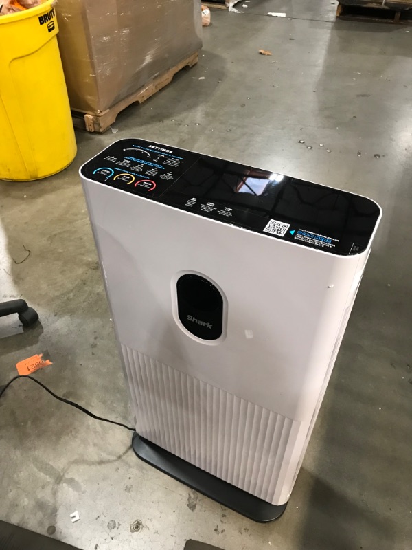 Photo 3 of ** NOT WORKING** Shark HE601 Air Purifier 6 True HEPA Covers up to 1200 Sq. Ft, Captures 99.98% of Particles, dust, allergens, viruses, Smoke, 0.1–0.2 microns, Advanced Odor Lock, Quiet, 6 Fan, White
