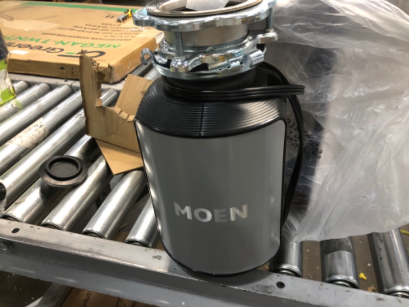 Photo 2 of Moen GX50C Prep Series 1/2 HP Continuous Feed Garbage Disposal with Sound Reduction, Power Cord Included, Black
