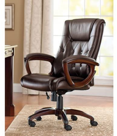 Photo 1 of Bonded Leather Executive Office Chair with Lumbar Support
