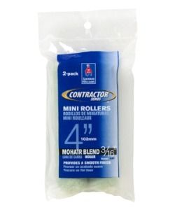 Photo 1 of 12 PACK Sherwin Williams Contractor Series Mohair Blend 3/16" Nap 4" Mini Rollers 
