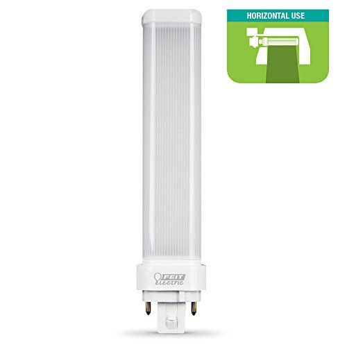 Photo 1 of 26-Watt Equivalent PL Horizontal CFLNI 4-Pin Plug-in GX24Q-3 Base CFL Replacement LED Light Bulb, Cool White 4100K