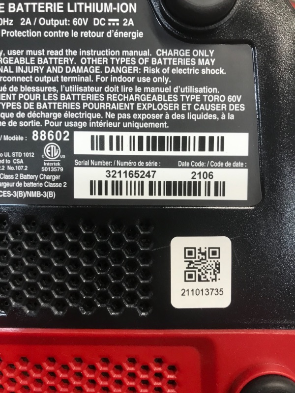 Photo 1 of Toro
12 in. 60-Volt Battery Cordless Electric Snow Shovel with 2.5 Ah Battery Plus Charger