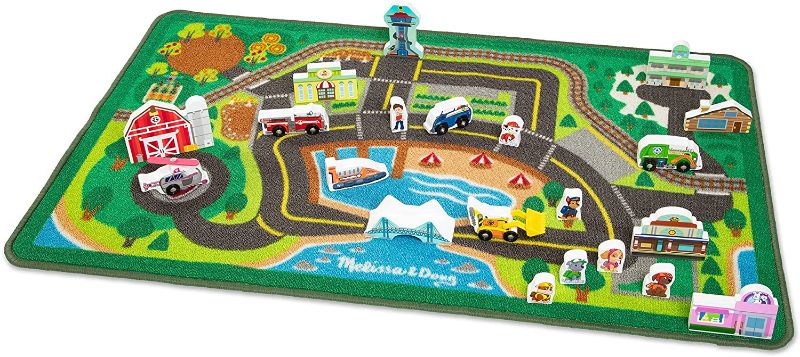 Photo 1 of Melissa & Doug PAW Patrol Activity Rug - Adventure Bay (22 Pieces)