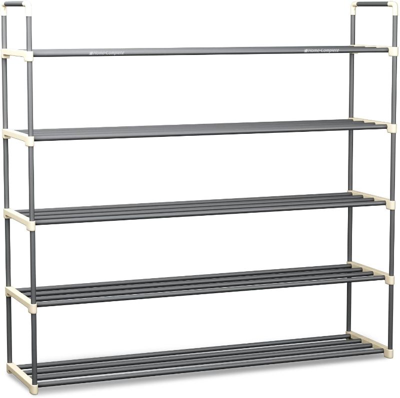 Photo 1 of 
Shoe Rack with 5 Shelves-Five Tiers for 30 Pairs-For Bedroom, Entryway, Hallway, and Closet- Space Saving Storage and Organization by Home-Complete