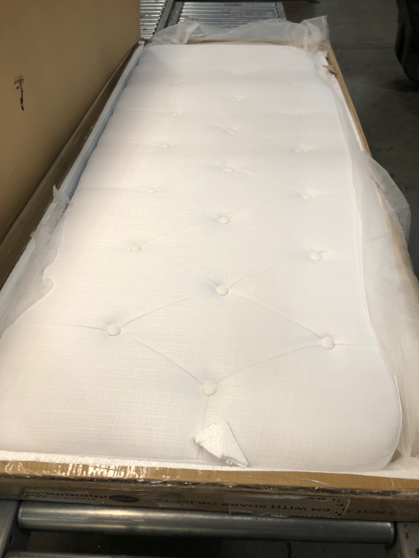 Photo 2 of **INCOMPLETE** Modway Amelia Tufted Queen Panel Bed in White
