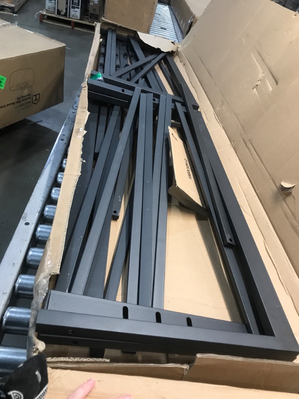 Photo 1 of 18 inch Tall Steel Slat / Non-slip Support S-3500 High Profile Platform Bed Frame, King
