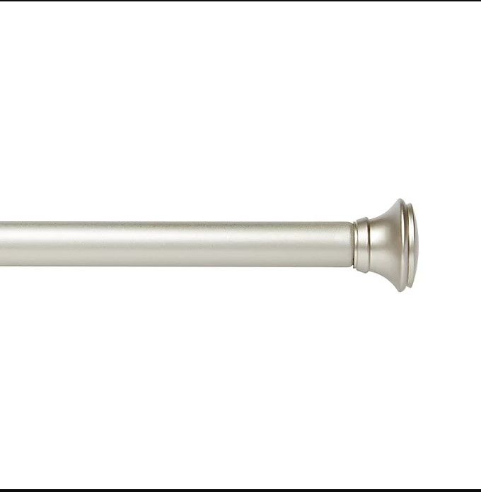 Photo 1 of *READ BELOW** Umbra® Cafe 3/4" Wide 48 to 84-Inch Adjustable Curtain Rod in Nickel - 45 1/2 "

