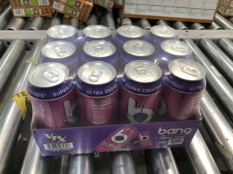 Photo 3 of 10/20/2022 EXP. DATE (12 Cans) Bang Frose Rose Energy Drink with Super Creatine, 16 fl oz
