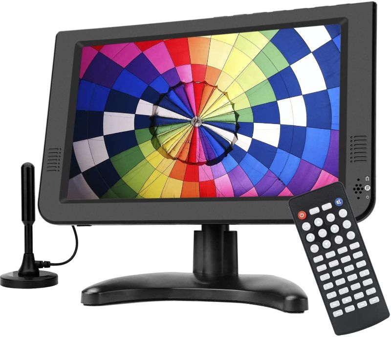 Photo 1 of 10.6inch Portable TV with Detachable Antenna,Battery tv Built-in ATSC&NTSC Digital Tuner/USB/TF Card Slot and AV/HDMI Port in
