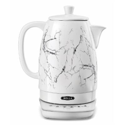 Photo 1 of *READ BELOW** Bella Stylish 1.8 Liter 1500 Watt Ceramic Cordless Electric Kettle, White Marble
