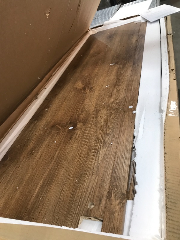 Photo 1 of *READ BELOW*** 58" Barn Door Fireplace TV Stand - Barnwood

