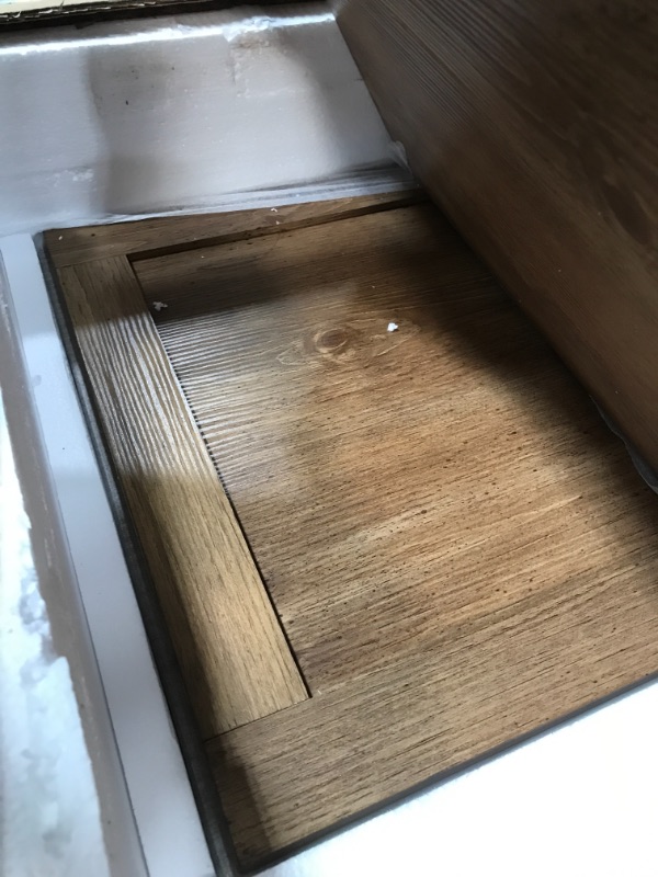 Photo 1 of *READ BELOW*** 58" Barn Door Fireplace TV Stand - Barnwood
