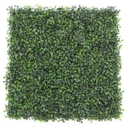 Photo 1 of 20 in. H x 20 in. W GorgeousHome Artificial Boxwood Hedge Greenery Panels, DarkGreen (12-pc