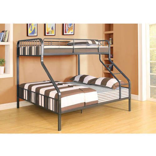 Photo 1 of (BOX 2 OF 2)
(REQUIRES BOX 1 FOR COMPLETION)
Caius Twin Over Queen Metal Bunk Bed, Gunmetal
