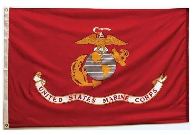 Photo 1 of 3 ft. x 5 ft. Marine Corps Flag
