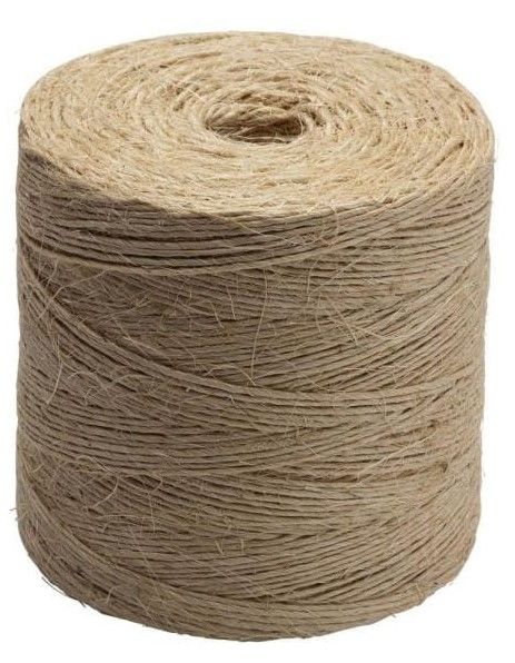 Photo 1 of #42 x 2250 ft. Twisted Sisal Rope Twine, Natural, pack of 2
