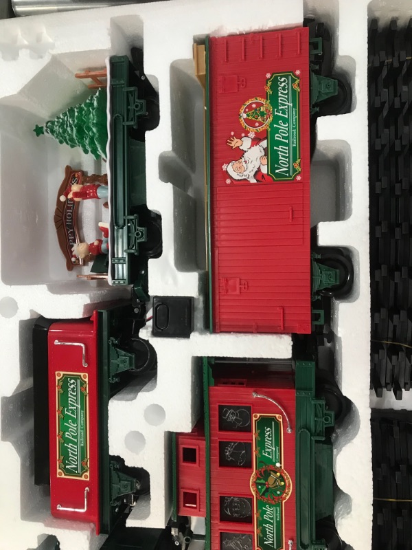 Photo 4 of EZTEC Remote Control North Pole Express Christmas Train Set
