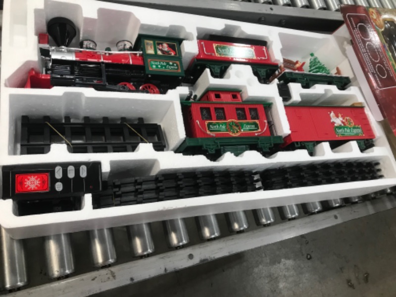 Photo 3 of EZTEC Remote Control North Pole Express Christmas Train Set
