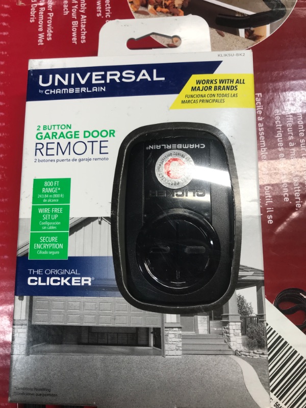 Photo 2 of Universal Clicker Black Garage Door Remote Control