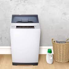 Photo 1 of 2.0 cu. ft. Compact Portable Top Load Washer in White
