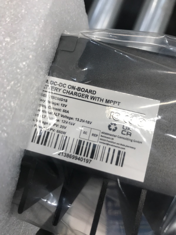 Photo 3 of Renogy 12V 50A DC On-Board Input MPPT Charger for Gel, AGM, and Lithium Batteries Using Multi-Stage Charging, in RVs, Cars, Boats, Yachts, Recommended to Match with 60A ANL Fuse, w
